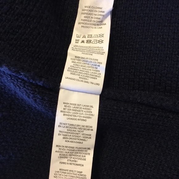 Primark Cardigan. Open Front. Navy & Maroon. NWOT - Picture 8 of 15